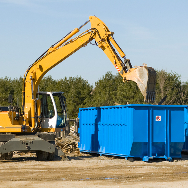 is there a minimum or maximum amount of waste i can put in a residential dumpster in Boon MI